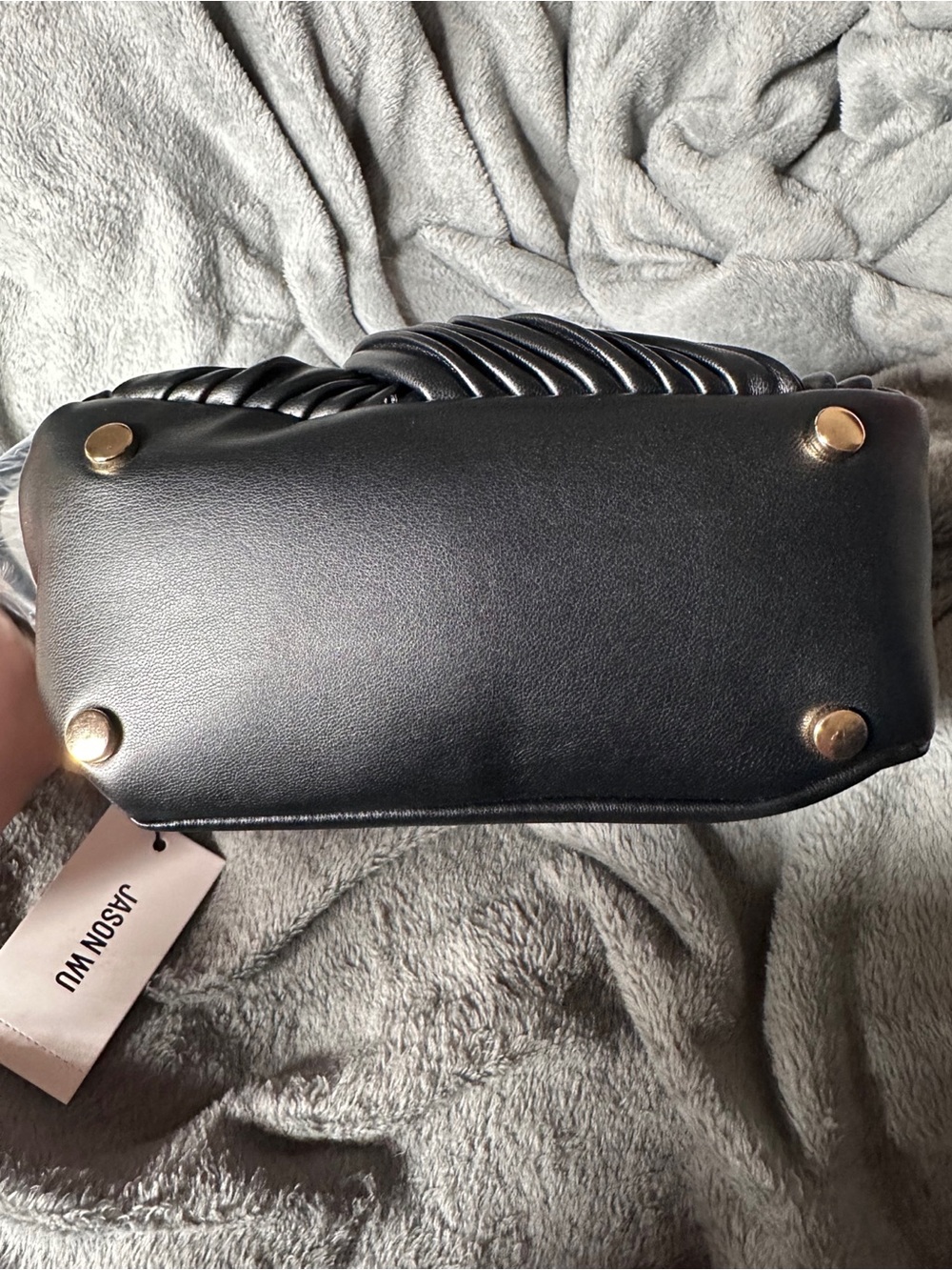 Jason Wu Black Knotted Pleat Mini Handbag - Picture 7 of 7